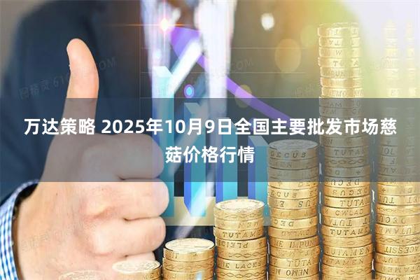 万达策略 2025年10月9日全国主要批发市场慈菇价格行情