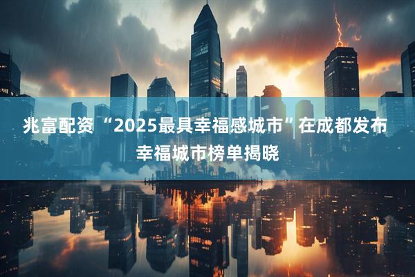 兆富配资 “2025最具幸福感城市”在成都发布 幸福城市榜单揭晓